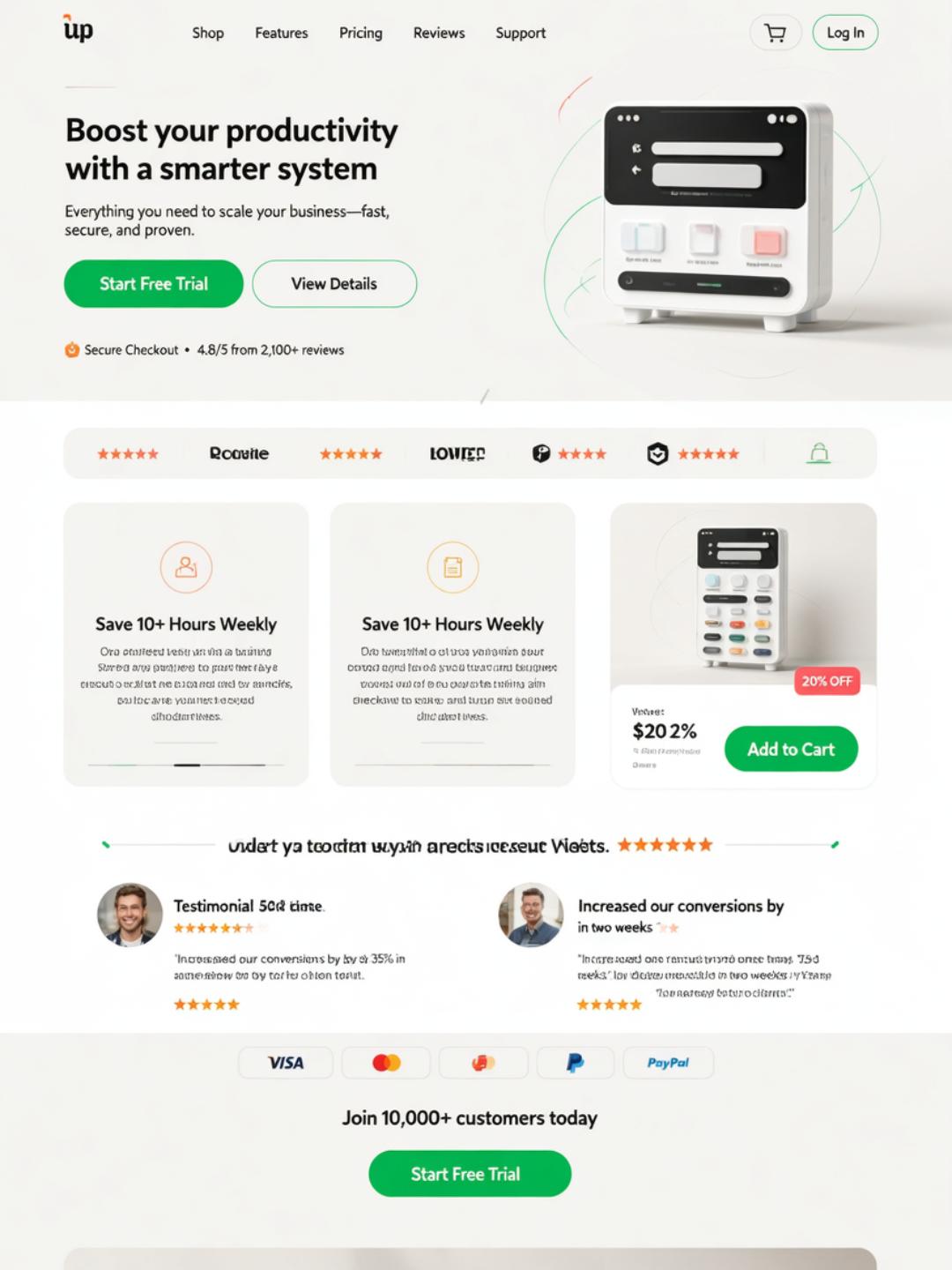 Interactive cascading card layout representing scroll-based stack animations